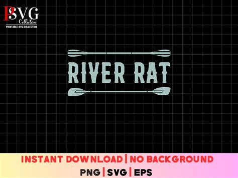 River Rat SVG, River Rat Shirt Design, River Cutting File, Digital ...