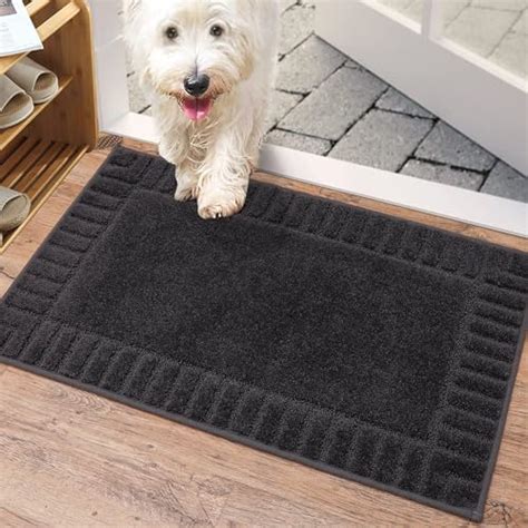 Beqhause Door Mats Washable Indoor Doormat Tpr Non Slip Dirt Trapper