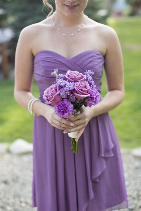 Lavender Bridesmaid Bouquet | Bohemian wedding bouquet, Wedding