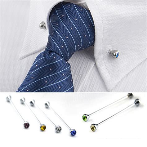 Men Shirt Tie Collar Pin Necktie Tie Clip Brooch Bar Mens Jewelry