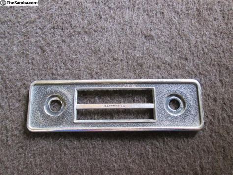 Thesamba Vw Classifieds Original Sapphire Ix Metal Radio Faceplate