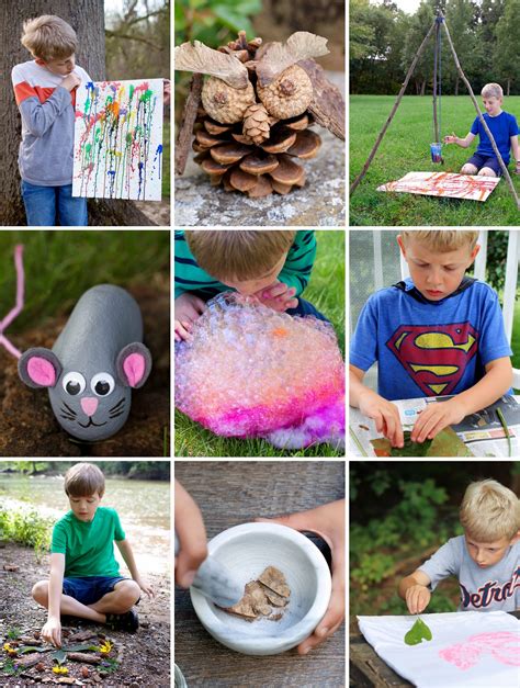 Fun Outdoor Arts and Crafts Ideas for Kids - Fireflies and Mud Pies