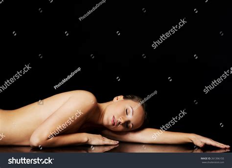 Sensual Portrait Nude Woman Lying Closed Stock Photo 261396155 Shutterstock