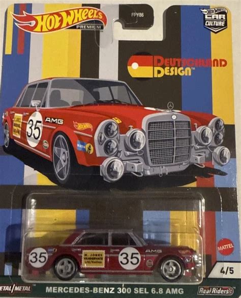 Hot Wheels Premium Car Culture Deutschland Design Mercedes Benz Sel Amg Picclick Uk