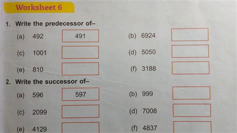 Dav Class 3 Unit 1 Worksheet 6 ।। Math Class 3 Chapter 1 Worksheet 6