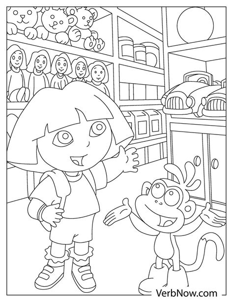 Free DORA Coloring Pages for Download (Printable PDF)