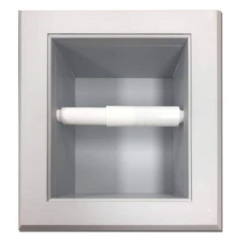 Wg Wood Products Tripoli Recessed Toilet Paper Holder In Primed Gray