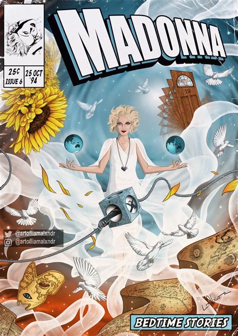 Madonna Print Bedtime Stories Comic Cover Art Etsy UK