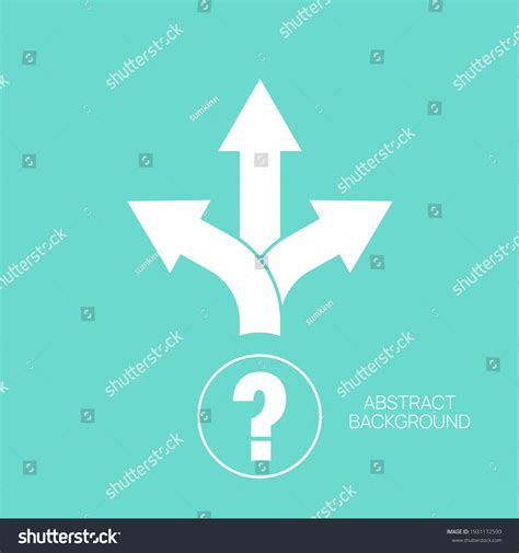 Vector Background With Question And Direction Royalty Free Stock