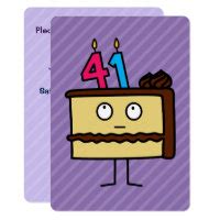 Funny 41st Birthday Cards - Greeting & Photo Cards | Zazzle