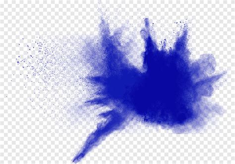 Blue Smoke Illustration Blue Explosion Dust Powder Blue Powder