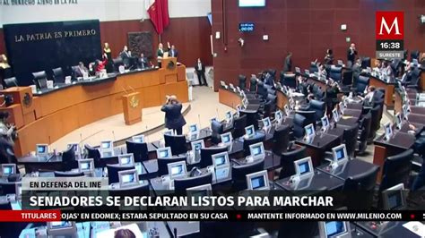 Senadores de oposición dicen estar listos para marcha del INE Grupo