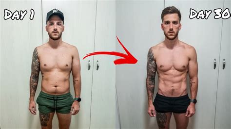 1 Month Body Transformation How To Lose Body Fat Youtube