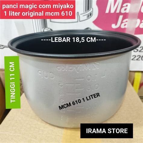 Jual Panci Magic Miyako Original Teflon Rice Cooker Miyako Ukuran