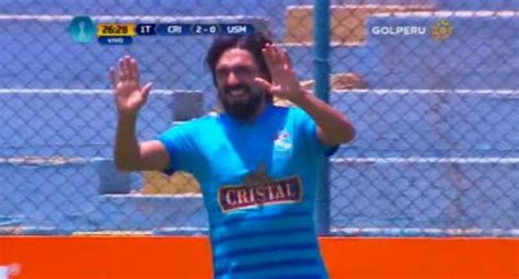 Sporting Cristal Jorge Cazulo Anot Su Primer Gol En El Torneo De