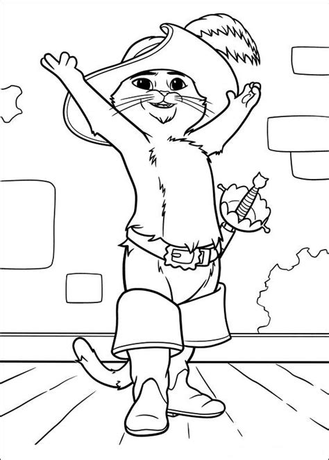 Kids N Coloring Page Puss In Boots Puss In Boots