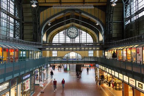 View Inside Hamburg Hauptbahnhof Central Station Editorial Stock Photo