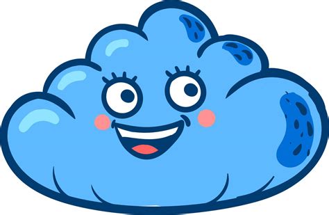 Happy cloud, illustration, vector on white background 13792630 Vector ...