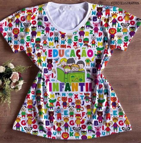 Camisa Educacao Infantil Estampa Somente Na Frente