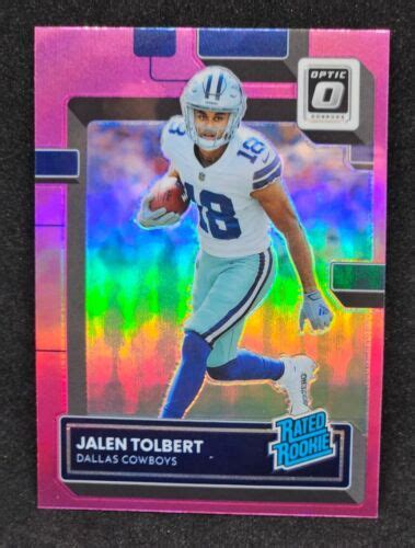 2022 Donruss Optic Jalen Tolbert Pink Prizm Rated Rookie SP 231 Dallas