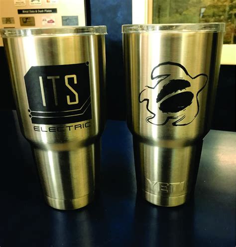 Stainless Yeti Cup Engraving | Trophy Case