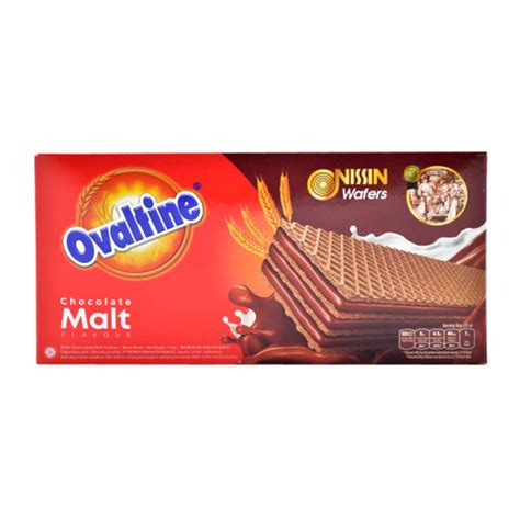 Jual BISKUIT WAFER NISSIN OVALTINE CHOCOLATE MALT 150 GR Kota Bandung