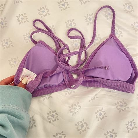 Sparkly Purple Bikini Top Size S No Pay Pal Depop