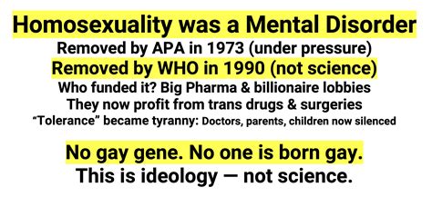 Homosexuality Originally Classified As “mental Disorder” No One Is
