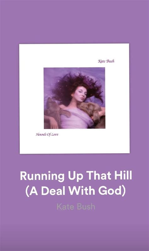 Running up that hill - Kate Bush | Playlist covers photos, Old music ...