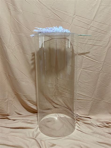 Round Clear Acrylic Cylinder Display Plexiglass Column Plinths