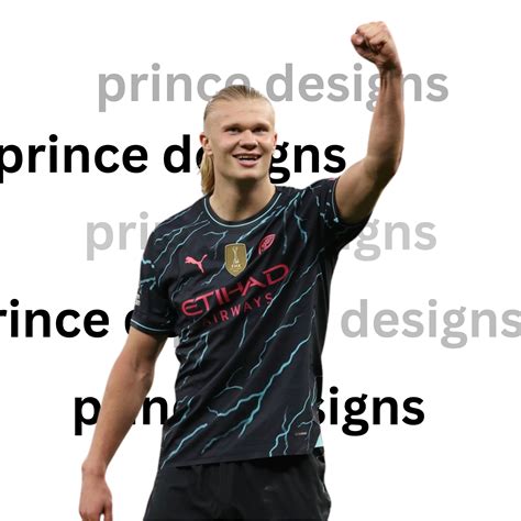 Erling Haaland SVG Bundle 7 Digital Clipart PNG Soccer Star Graphics