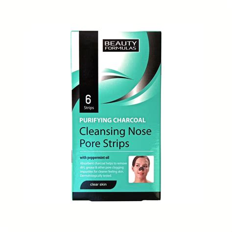 Beauty Formulas Purifying Charcoal Deep Cleansing Nose Pore Strips For