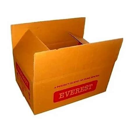 Single Wall 3 Ply Flexo Printed Brown Packaging Box At Rs 9 Piece In