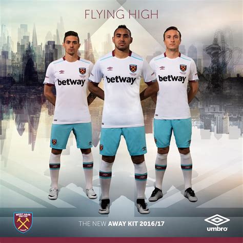 West Ham United 16 17 Umbro Away Kit 16 17 Kits Football Shirt Blog