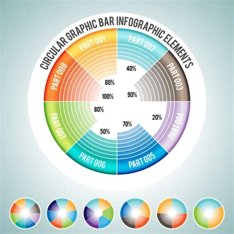 Circular Arrow Progress Chart Infographic Stock Vector Image By