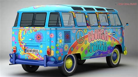 Volkswagen T Samba Bus Flower Power Samba Volkswagen T