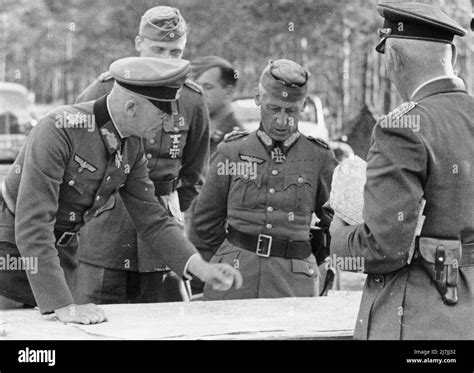 Panzer Commander Hermann Hoth with Field Marshal Fedor von Bock (left ...