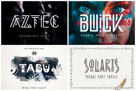 Tribal Lettering Fonts