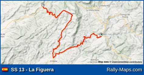 Ss La Figuera Stage Map Rally De Espa A Wrc Rally