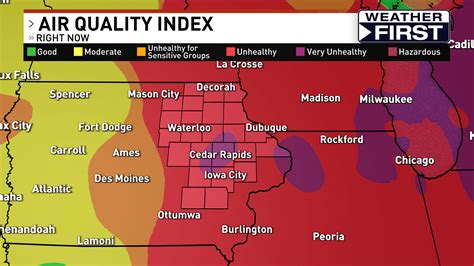 Unhealthy Air Quality Tuesday Due To Wildfire Smoke In Eastern Iowa