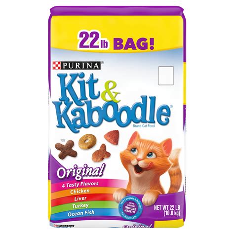 Purina Kit & Kaboodle Dry Cat Food, Original - 22 lb. Bag - Walmart.com - Walmart.com