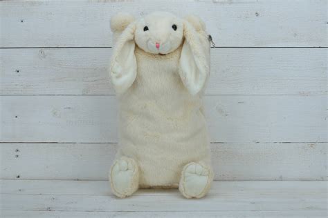 Personalised Cream Bunny Hot Water Bottle Cover By Jomanda Softer Than A Soft Thing