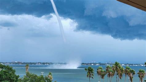 Watch Waterspout Captured On Video Off Bayshore In Tampa Amid Heavy Rain