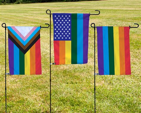 Lgbtq Gay Pride Garden Flags Weather Resistant Double Sided Etsy