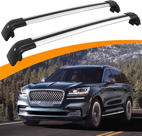 For Lincoln Aviator 2019 2020 2021 2022 Roof Rack Cross Bars 2pcs Aluminum Roof