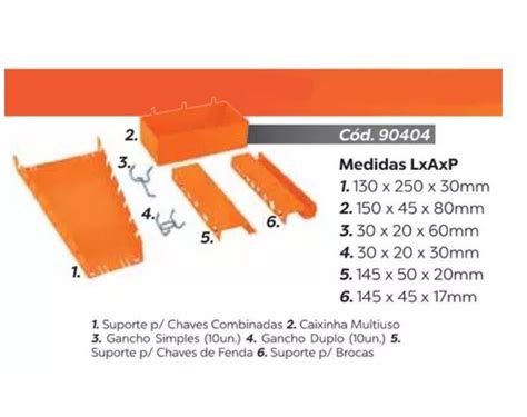 Kit Misto Presto de Acessórios para Painel de Ferramentas Produtos de