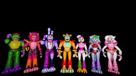 SFM FNAF SB Glamrock Animatronics Shocked Reaction by mauricio2006 on ...