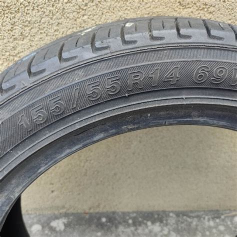 中古タイヤ 155 55 R14 YOKOHAMA ECOS 2本の通販 by oxford's shop｜ラクマ