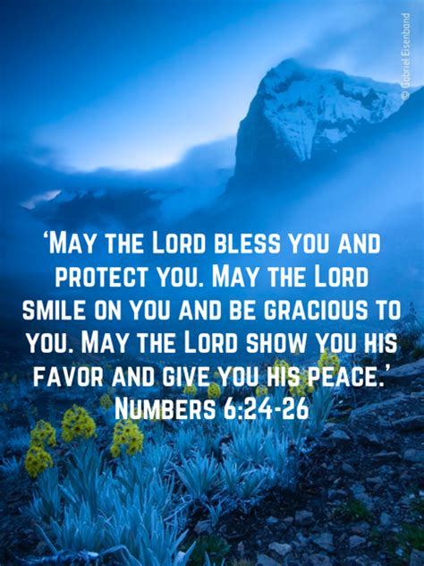 Numbers 6 24 26 May The LORD Bless You And Protect You May The LORD