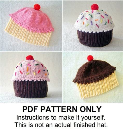 These Knit Cupcake Beanies Are Deeee Lightful Patterns Yes Knithacker